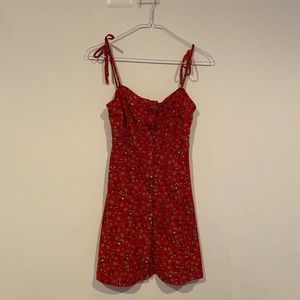 TOPSHOP Petite Floral Mini Summer Dress